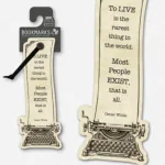 Academia Bookmarks Typewriter By If