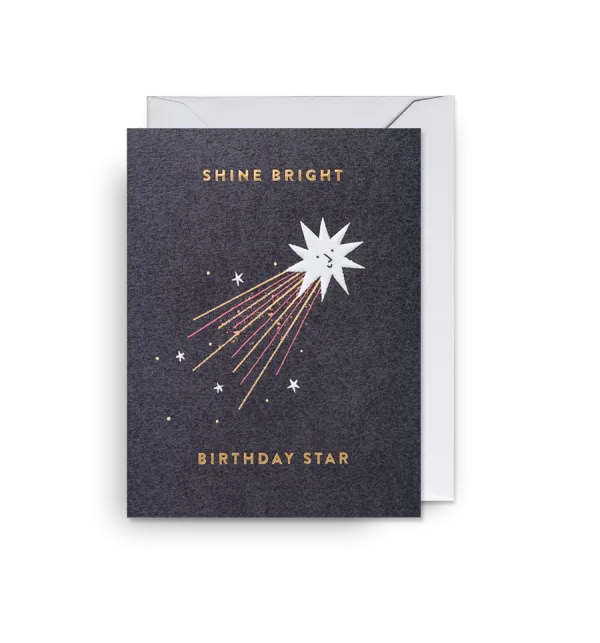 Shine Bright Birthday Star Card By Lagom
