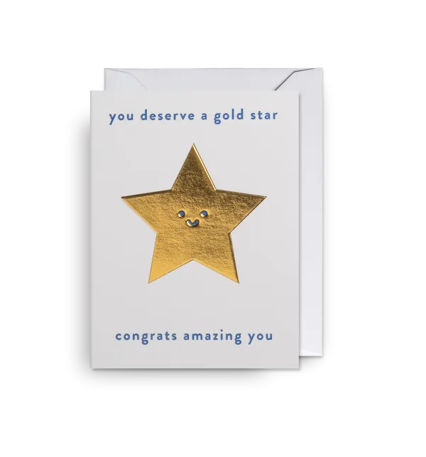 Lagom Mini You Deserve A Gold Star By Mini, Cards Lagom