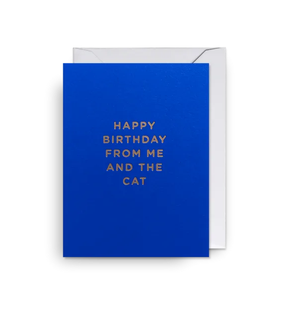 Happy Birthday From Me And The Cat By Lagom