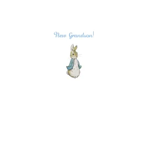 Peter Rabbit New Grandson Card By Beatrix Potter