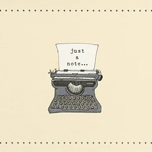 Typewriter Note Cards By Peter Pauper