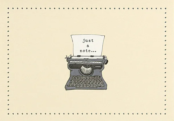 Typewriter Note Cards By Peter Pauper