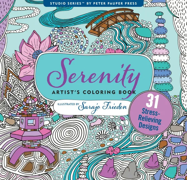 Colouring Book Serenity By Peter Pauper