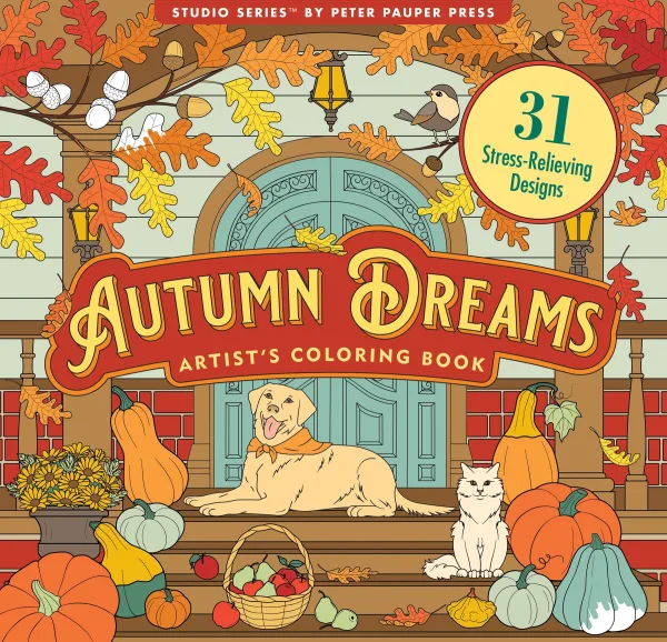 Colouring Book Autumn Dreams By Peter Pauper