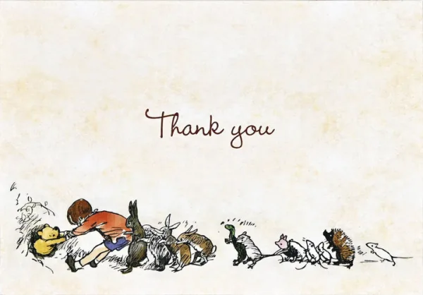 Pooh Bear Note Cards By Peter Pauper