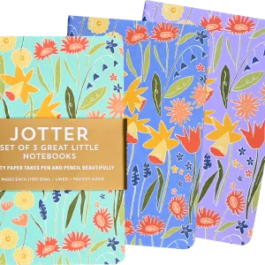 Set Of 3 Jotter Daffodils By Peter Pauper