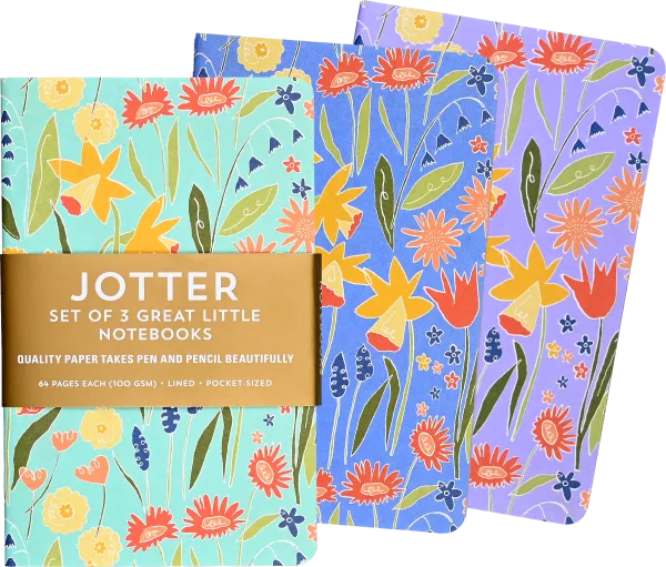 Set Of 3 Jotter Daffodils By Peter Pauper