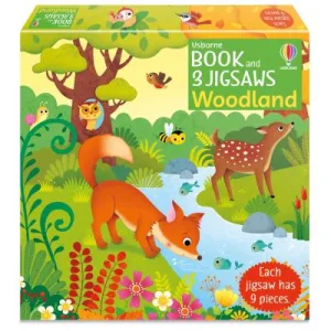 Usborne Book And 3 Jigsaws: Woodland By Sam Taplin