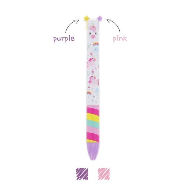 Two Colour Ballpoint Pen - Unicorn By  Legami