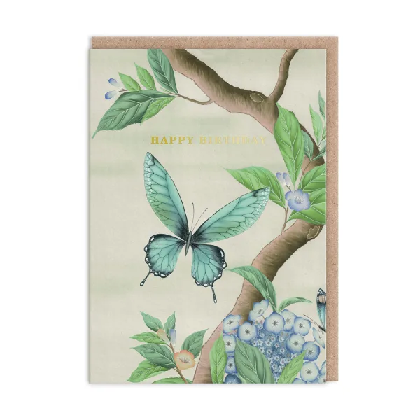 Diane Hill Butterfly Blue By Diane Hill