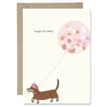 Happy Birthday Dachshund Card By Paper Gull