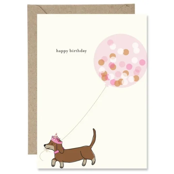 Happy Birthday Dachshund Card By Paper Gull