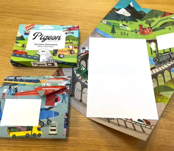 Hop On Board Pigeon Cards By Pigeon Posting