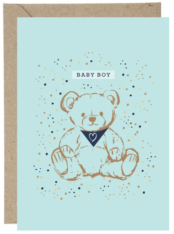 Baby Boy Card By Mama Robin