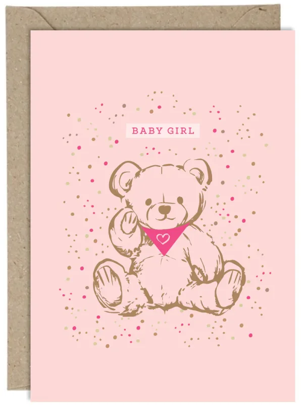 Baby Girl Card By Mama Robin