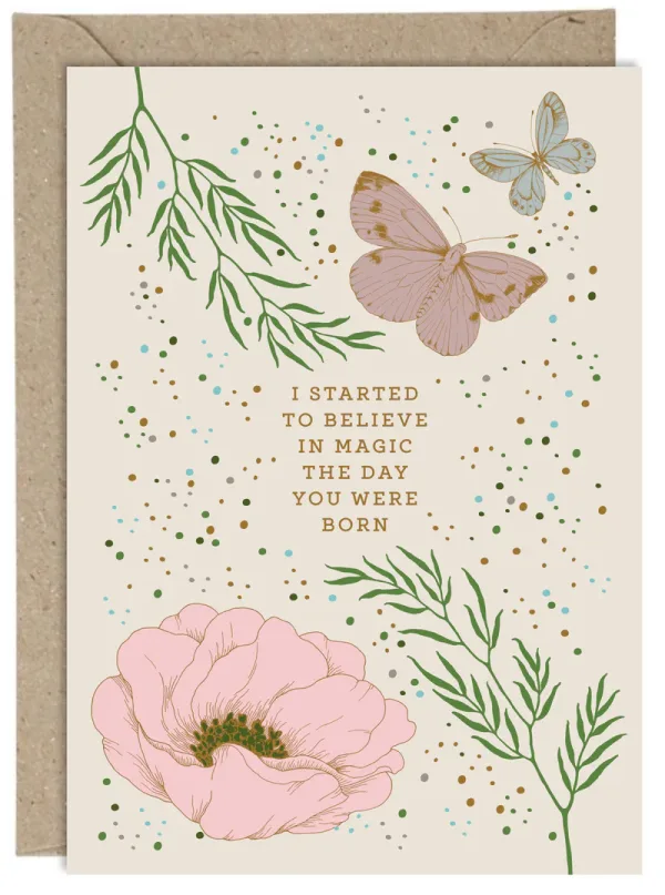 I Started To Believe In Magic Card By Mama Robin