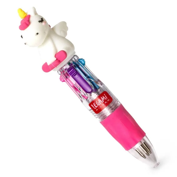 3 Colour Mini Unicorn Pen By  Legami