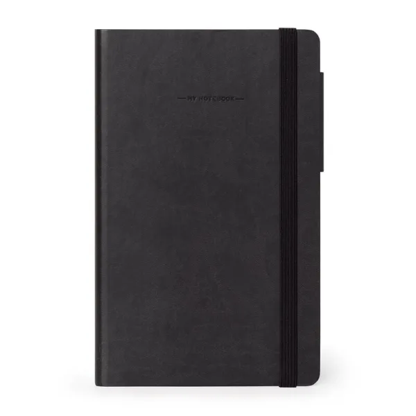 Lined Notebook Black By  Legami