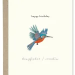 Happy Birthday Kingfisher By Paper Gull