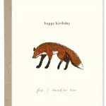 Happy Birthday Fox By Paper Gull