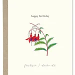 Happy Birthday Fuchsia By Paper Gull