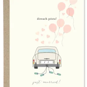 Just Married Card By Paper Gull