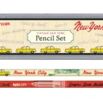 Vintage New York Pencil Set by Cavallini Papers