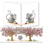 Mice Love Hearts Card By Sophie Turrell
