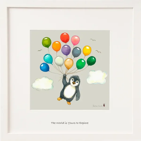 The World Is Yours To Explore 6" Framed By Belinda Northcote