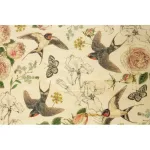 Woodhi Postcard 4 Birds By Woodhi