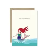 Magical Birthday Mermaid Card By Paper Gull