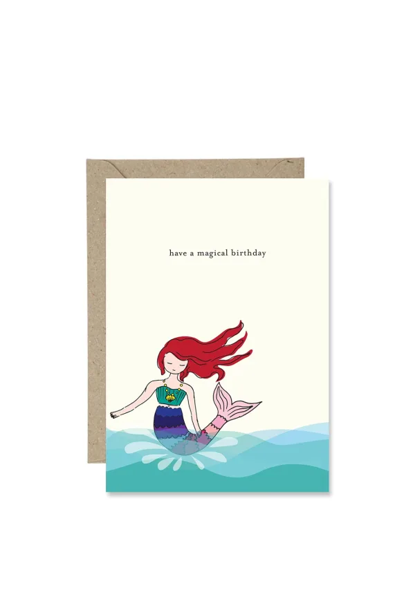Magical Birthday Mermaid Card By Paper Gull