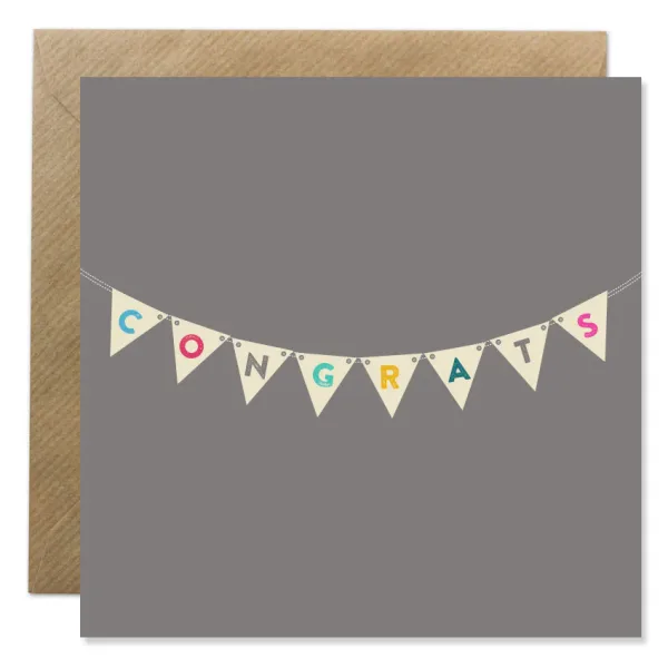 Congratulations Bunting By Bold Bunny