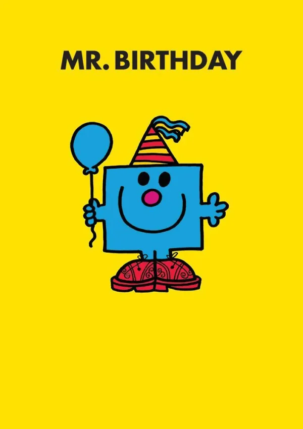 Mr. Men Mr. Birthday Card