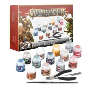 Age Of Sigmar Paint And Tool Set By Games Workshop
