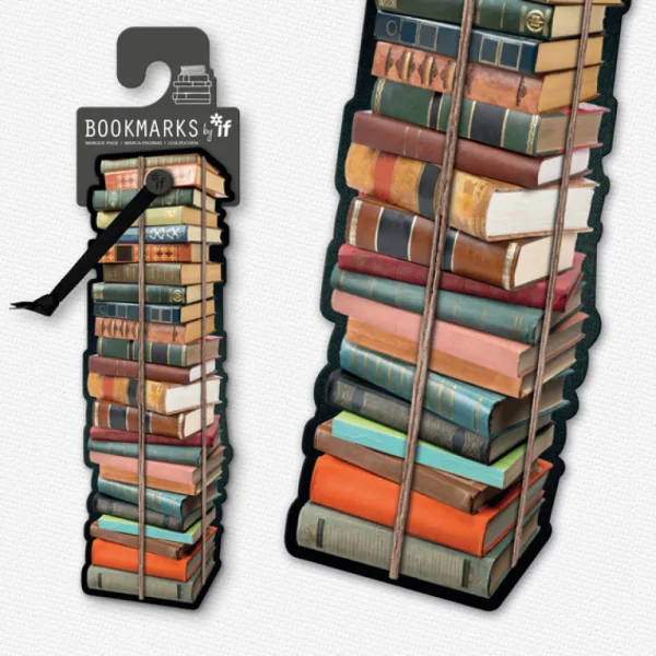 Academia Bookmarks Pile Of Books By If