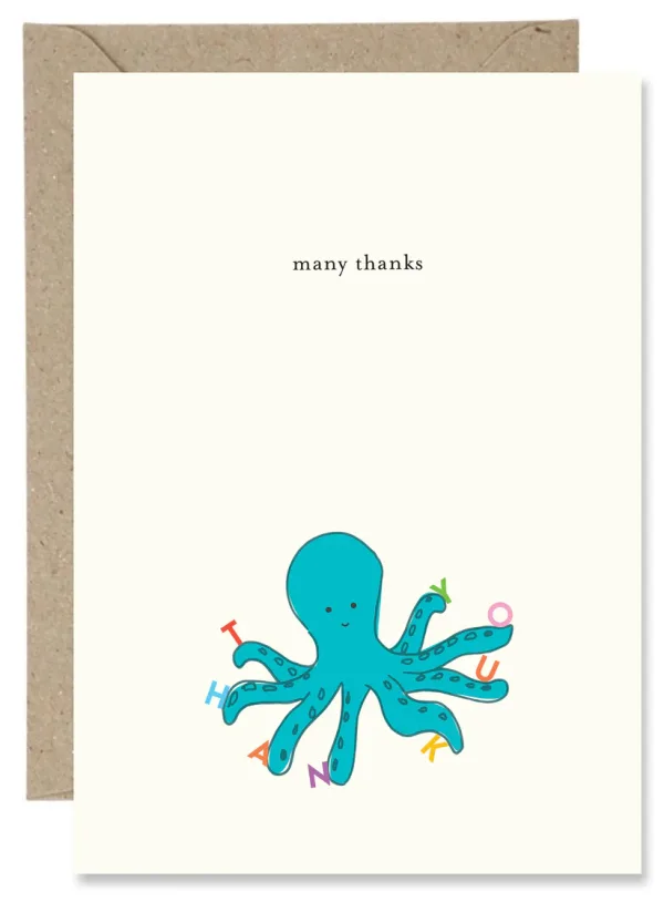 Many Thanks Card By Paper Gull