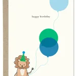 Happy Birthday Lion Card By Paper Gull