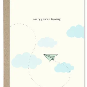 Sorry You're Leaving Card By Paper Gull